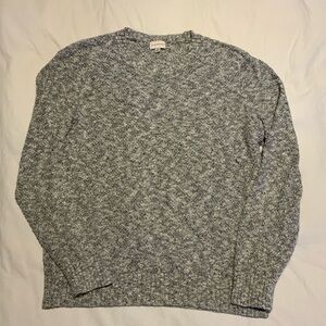 Club Monaco, black & white textured knit sweater, large
